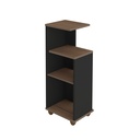 Jequie Claros End Table - Walnut/ Black