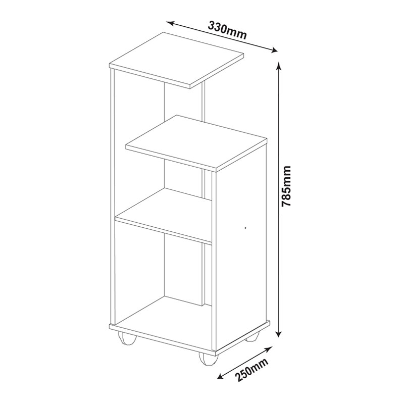 Jequie Claros End Table - Walnut/ Black