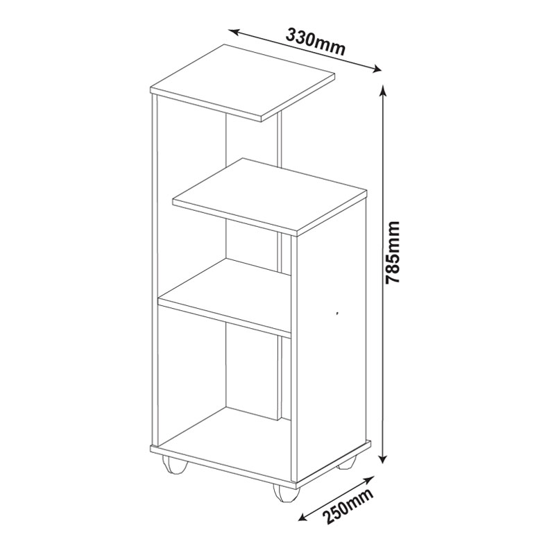 Jequie Claros End Table - White 