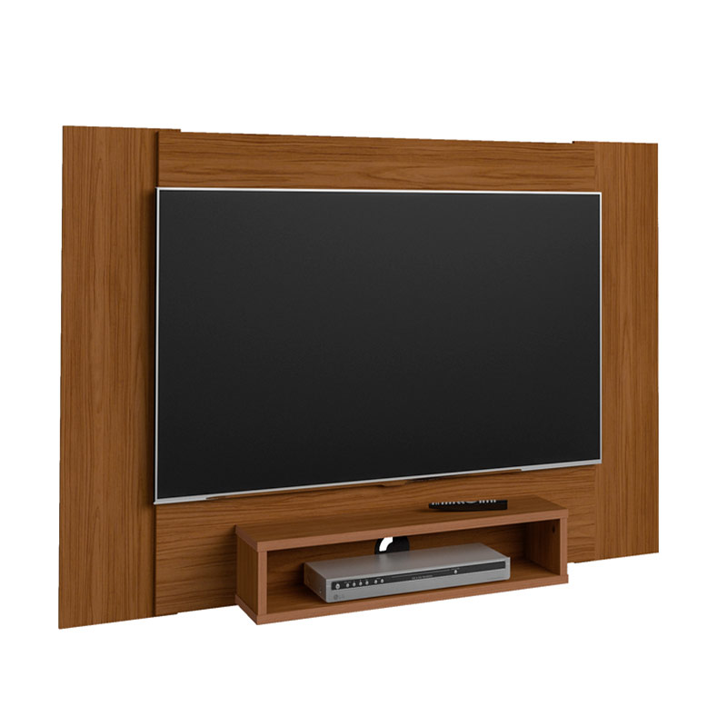 Lages Tv Wall Panel - Cedar-Cedar/ Off White