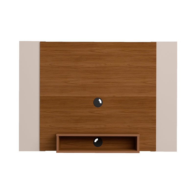 Lages Tv Wall Panel - Cedar-Cedar/ Off White