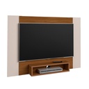 Lages Tv Wall Panel - Cedar-Cedar/ Off White