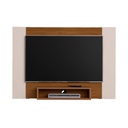 Lages Tv Wall Panel - Cedar-Cedar/ Off White