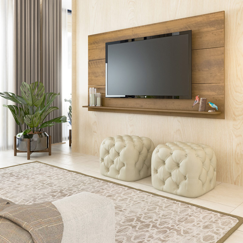 Lagoas Tv Wall Panel - Pine