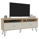 Linhares Tv Stand - Oak/ Off White