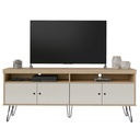 Linhares Tv Stand - Oak/ Off White