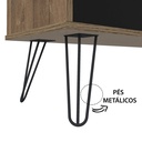 Linhares Tv Stand - Rustic/ Black