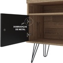 Linhares Tv Stand - Rustic/ Black