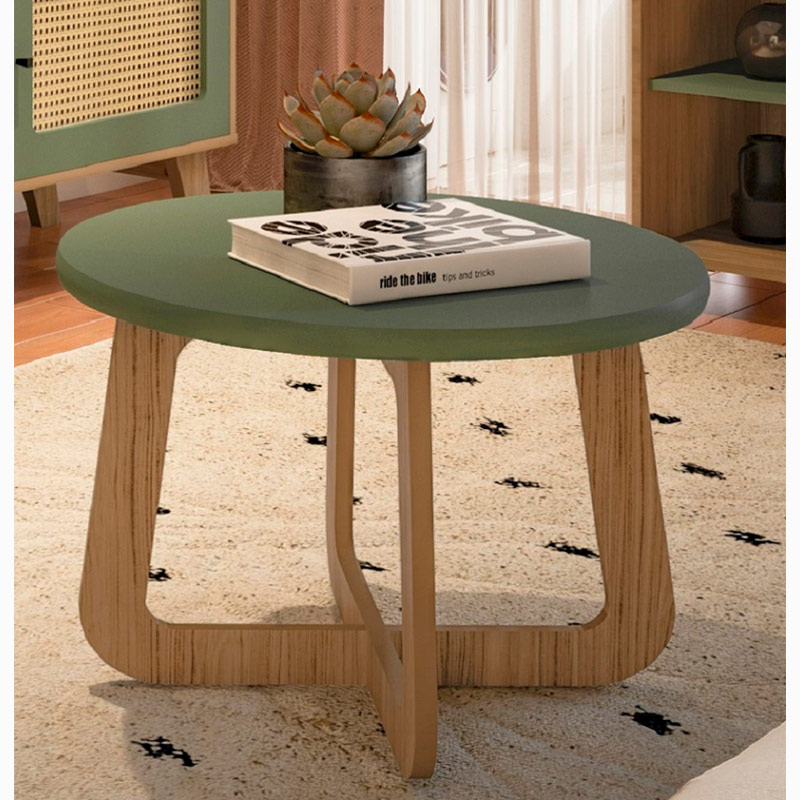 Mesquita Coffee Table - Mint/ Oak