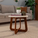 Mesquita Coffee Table - Off White/ Cedar