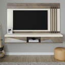 Mogi Tv Wall Panel - Off White/ Pine 