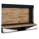 Mogi Tv Wall Panel - Rustic/ Black