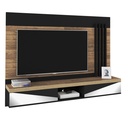 Mogi Tv Wall Panel - Rustic/ Black