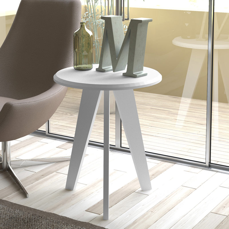 Parnaiba End Table - White 