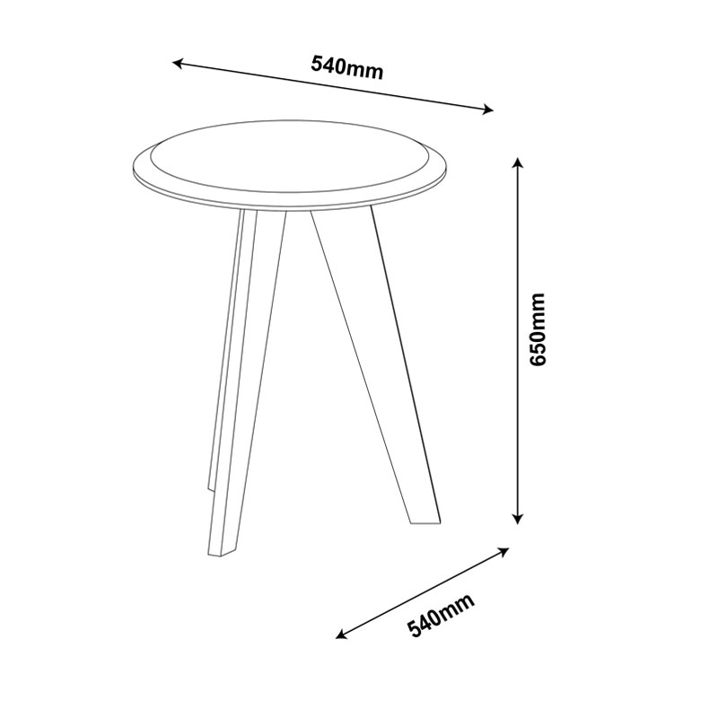 Parnaiba End Table - White 