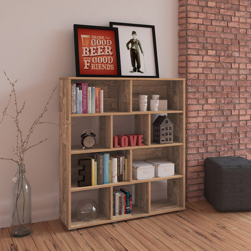 Pinhais Bookcase - Rustic