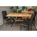 Idiya Fresno Dining Table with Metal Legs