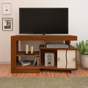 Pocos Tv Stand - Cedar-Cedar/ Off White