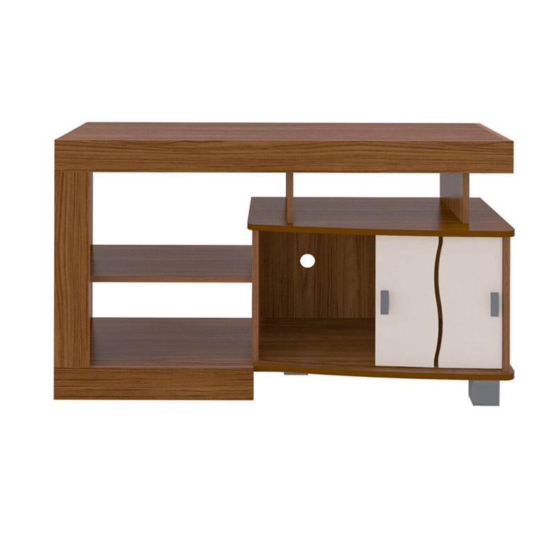 Pocos Tv Stand - Cedar-Cedar/ Off White