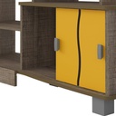 Pocos Tv Stand - Cinnamon-Cinnamon/ Yellow