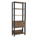 Pouso Bookcase - Pine/ Black