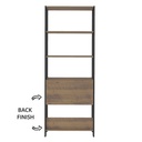 Pouso Bookcase - Pine/ Black