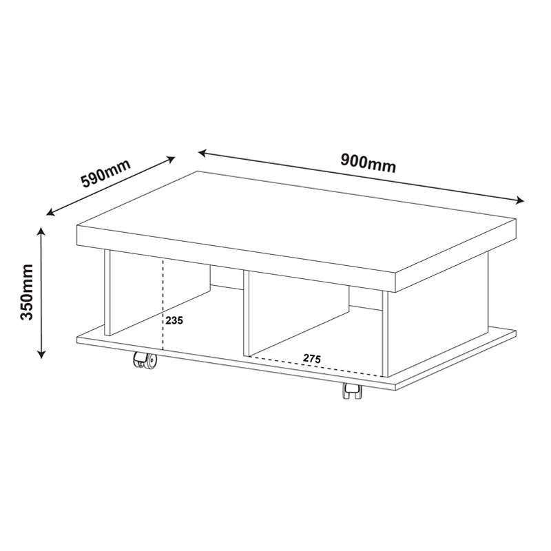 Resende Coffee Table - Cinnamon