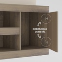 Resende Entertainment Center - Off White/ Slatted Pine