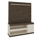 Resende Entertainment Center - Walnut/ Off White