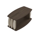 Rocha Preto Coffee Table - Walnut/ Off White