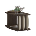 Rocha Preto Coffee Table - Walnut/ Off White