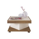 Salto Coffee Table - Pine/ Off White 