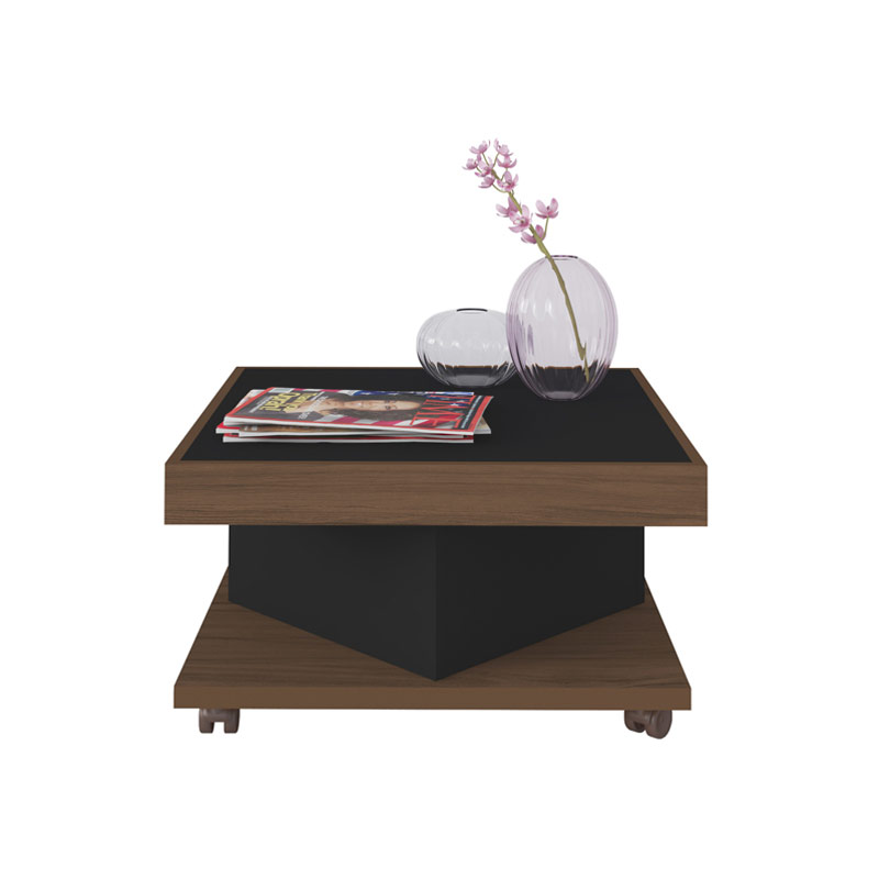 Salto Coffee Table - Walnut/ Black