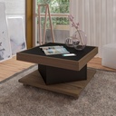 Salto Coffee Table - Walnut/ Black