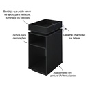 Santa End Table - Black