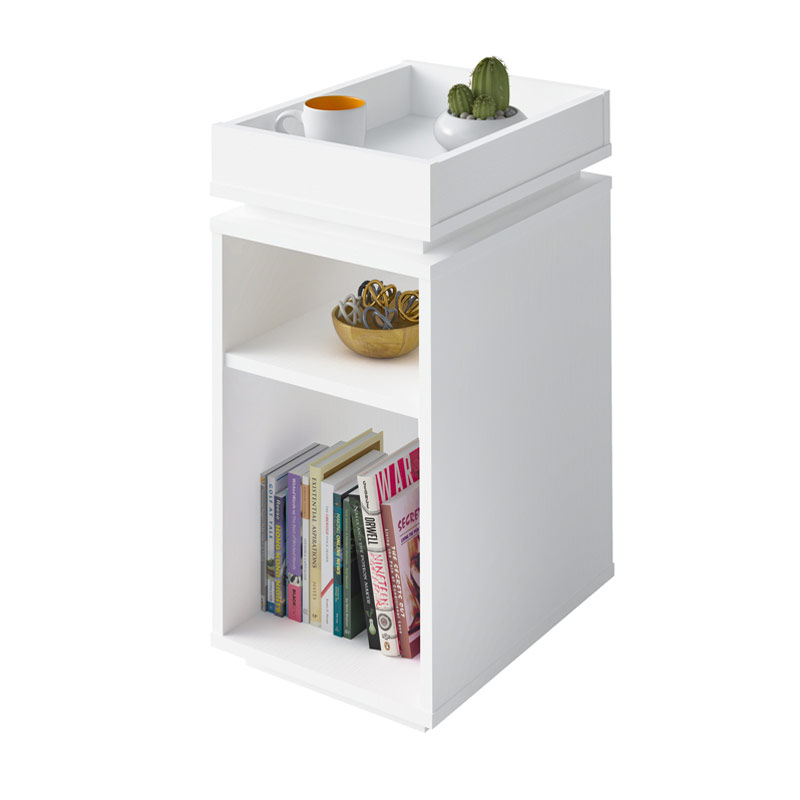 Santa End Table - White 