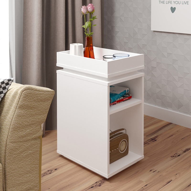 Santa End Table - White 