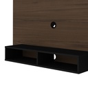 Santa Tv Wall Panel - Walnut/ Black