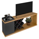 Sapucaia TV Stand Bar - Oak/ Graphite