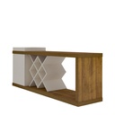 Sapucaia TV Stand Bar - Pine/ Off White