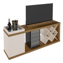 Sapucaia TV Stand Bar - Pine/ Off White