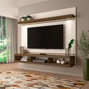 Sarandi Tv Wall Panel - Off White/ Pine 