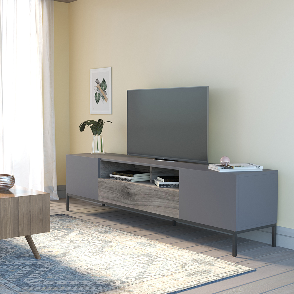 Idiya Burbank Tv Stand, grey