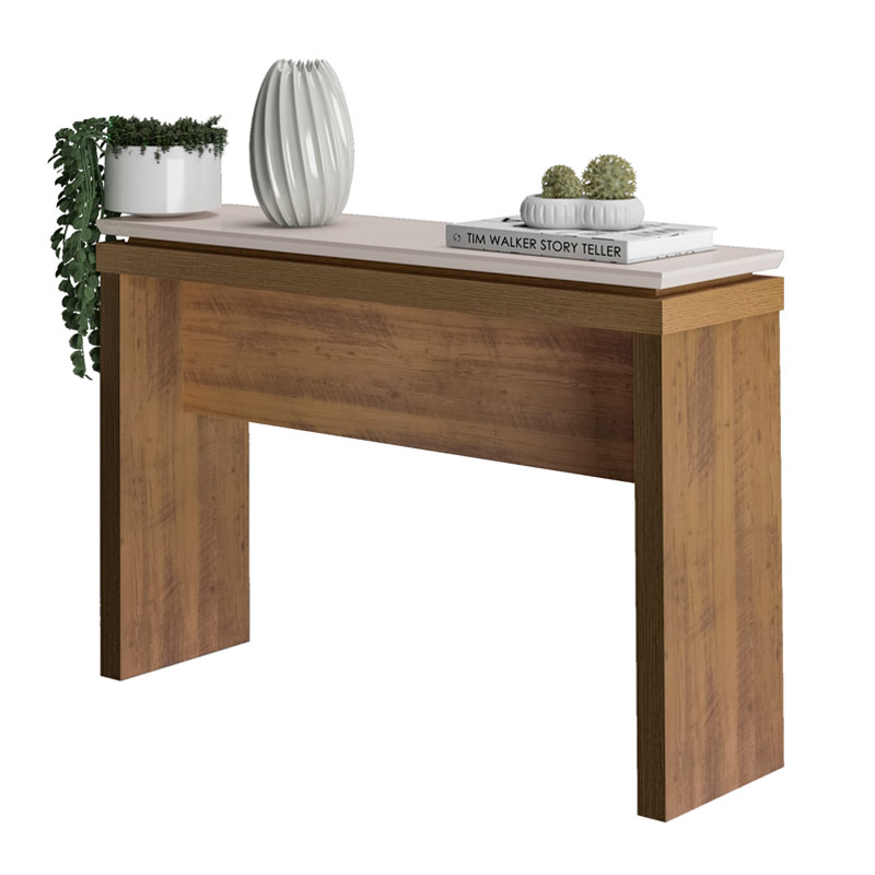 Senador Console Table - Pine/ Off White