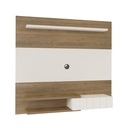 Tatui Tv Wall Panel - Pine/ Off White