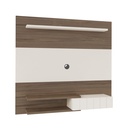 Tatui Tv Wall Panel - Walnut/ Off White