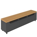 Teixeira Alegre Tv Stand - Oak/ Graphite