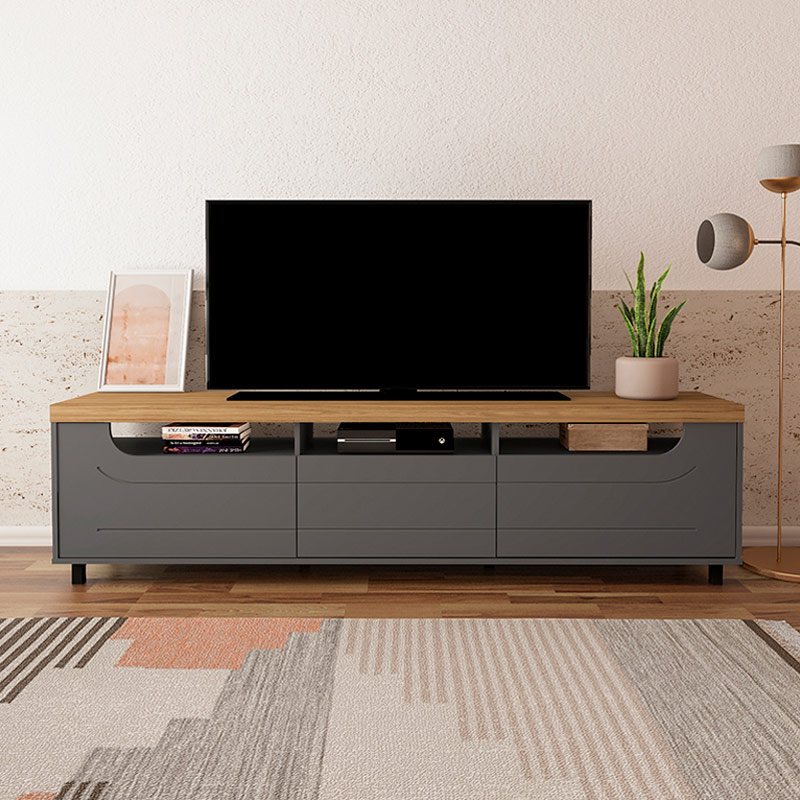 Teixeira Alegre Tv Stand - Oak/ Graphite