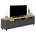 Teixeira Alegre Tv Stand - Oak/ Graphite