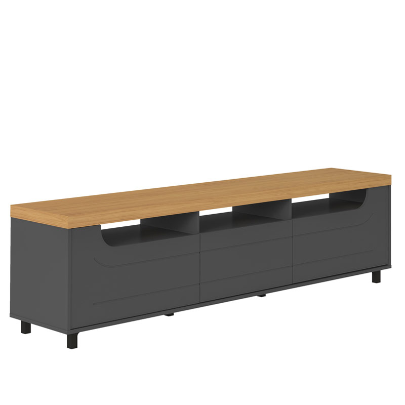 Teixeira Alegre Tv Stand - Oak/ Graphite